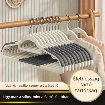 Csúszásmentes ruhakasztó kiegészítő – nyom nélkül, otthoni rendezéshez