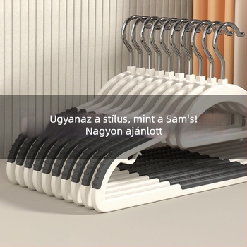 Csúszásmentes ruhakasztó kiegészítő – nyom nélkül, otthoni rendezéshez