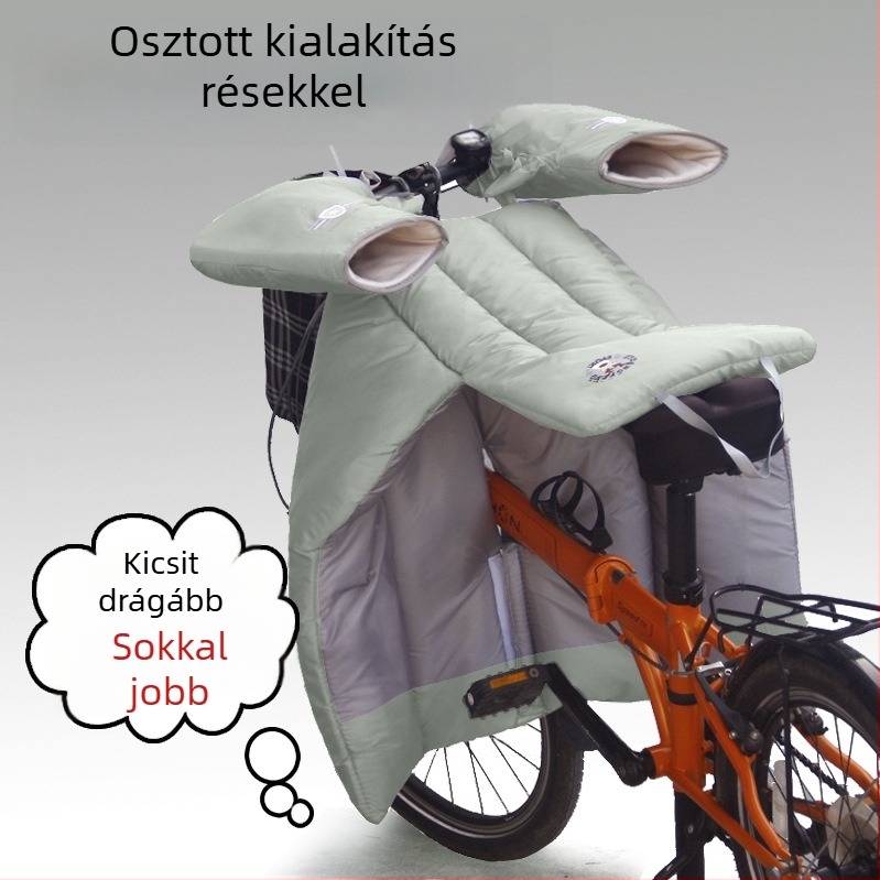 Összecsukható szélvédő borítás elektromos rollerhez – téli és egész éves használatra