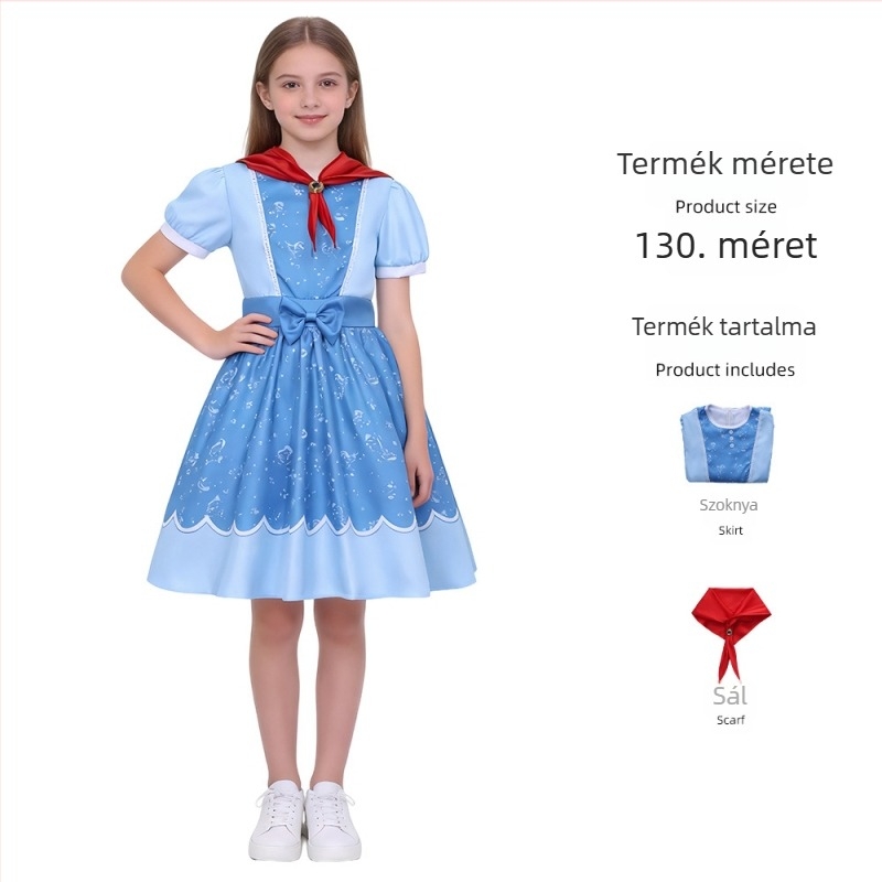 Holly cosplay jelmez a Stranger Things-ből, hercegnő ruha