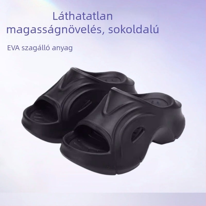 Női EVA anyagú 7 cm vastag talpú szandál, kényelmes, vízálló, csúszásmentes, szagtalan, stílusos és sokoldalú.