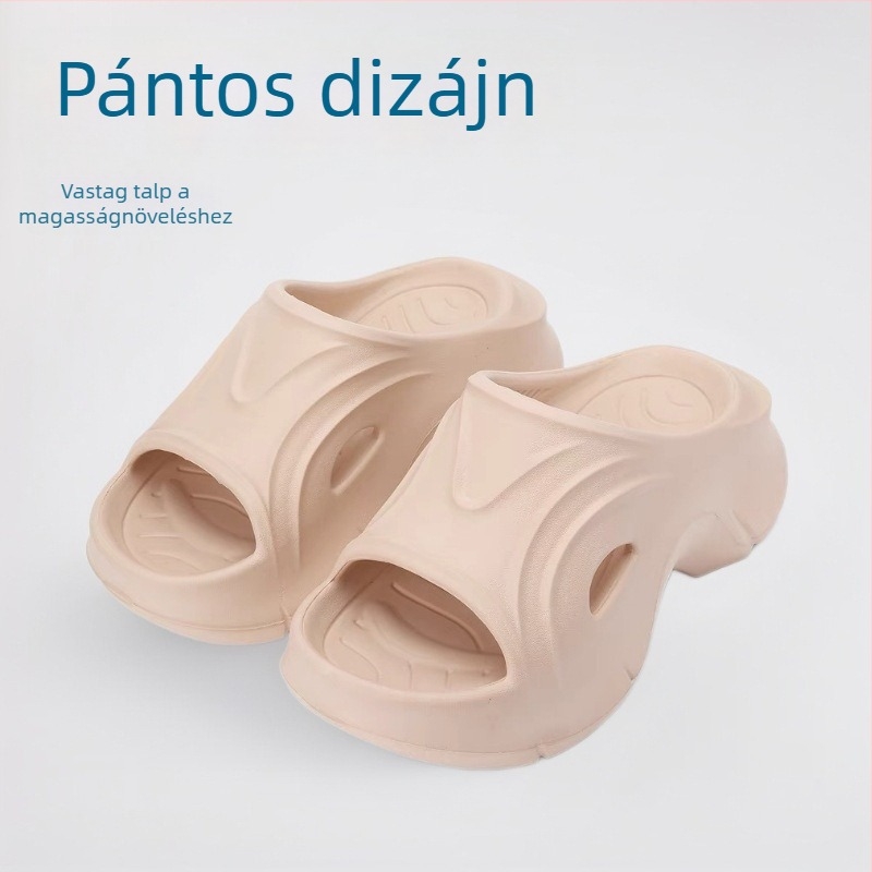 Női EVA anyagú 7 cm vastag talpú szandál, kényelmes, vízálló, csúszásmentes, szagtalan, stílusos és sokoldalú.