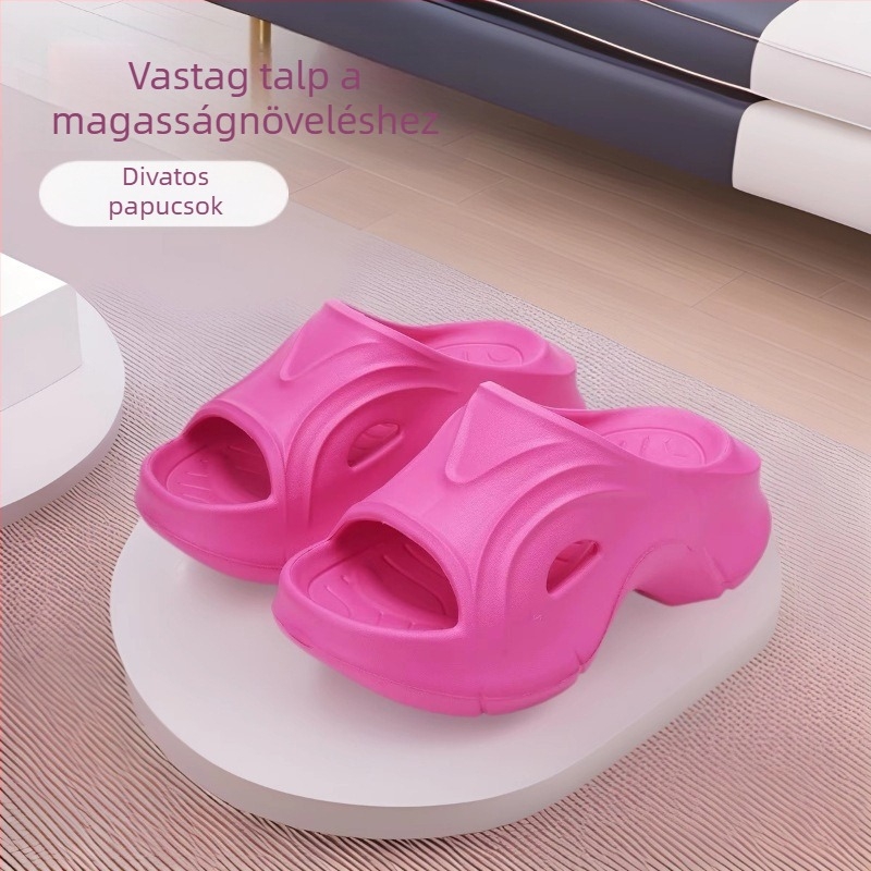 Női EVA anyagú 7 cm vastag talpú szandál, kényelmes, vízálló, csúszásmentes, szagtalan, stílusos és sokoldalú.