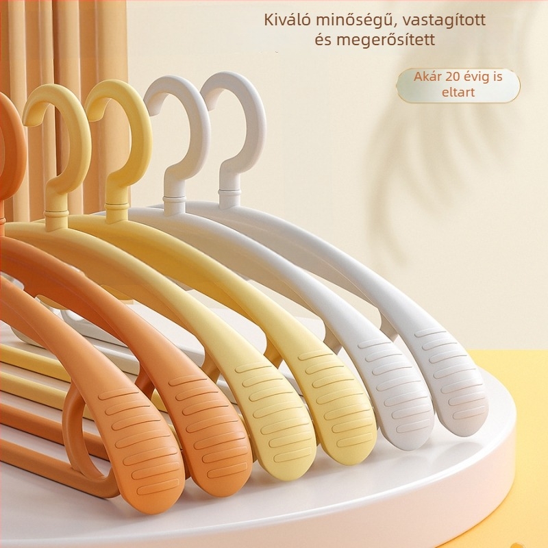 Vastagított, széles ruhakasztó – csúszásmentes, vállnyom nélküli, gardróbhoz