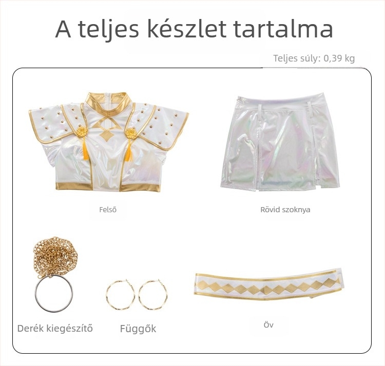 Rumi Zoe Színes Pimila Cosplay színpadi jelmez