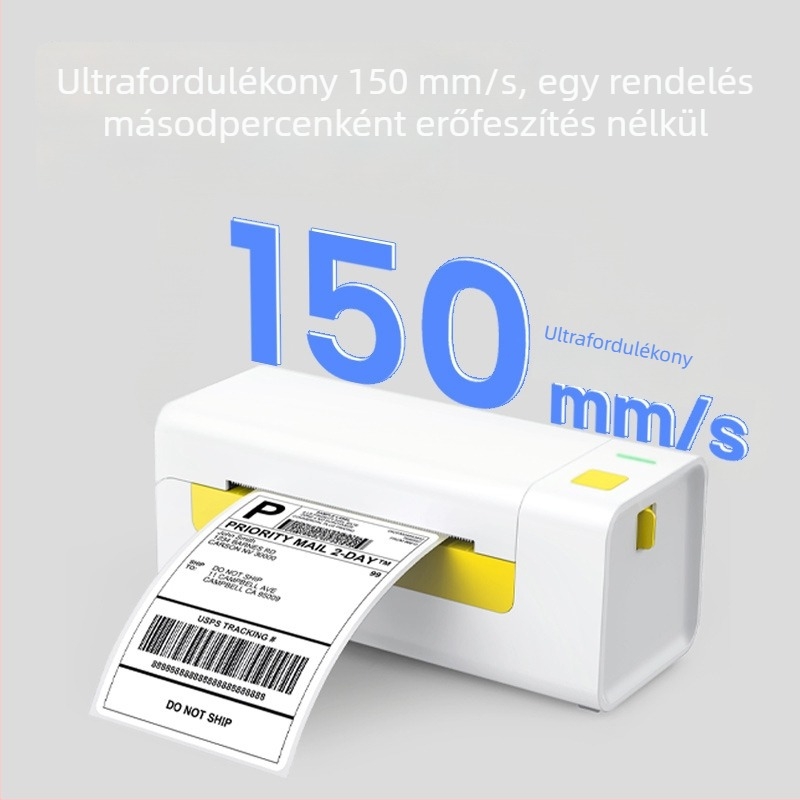 Termikus címkenyomtató szállítási címkékhez és vonalkódhoz, többfunkciós nyomtatás