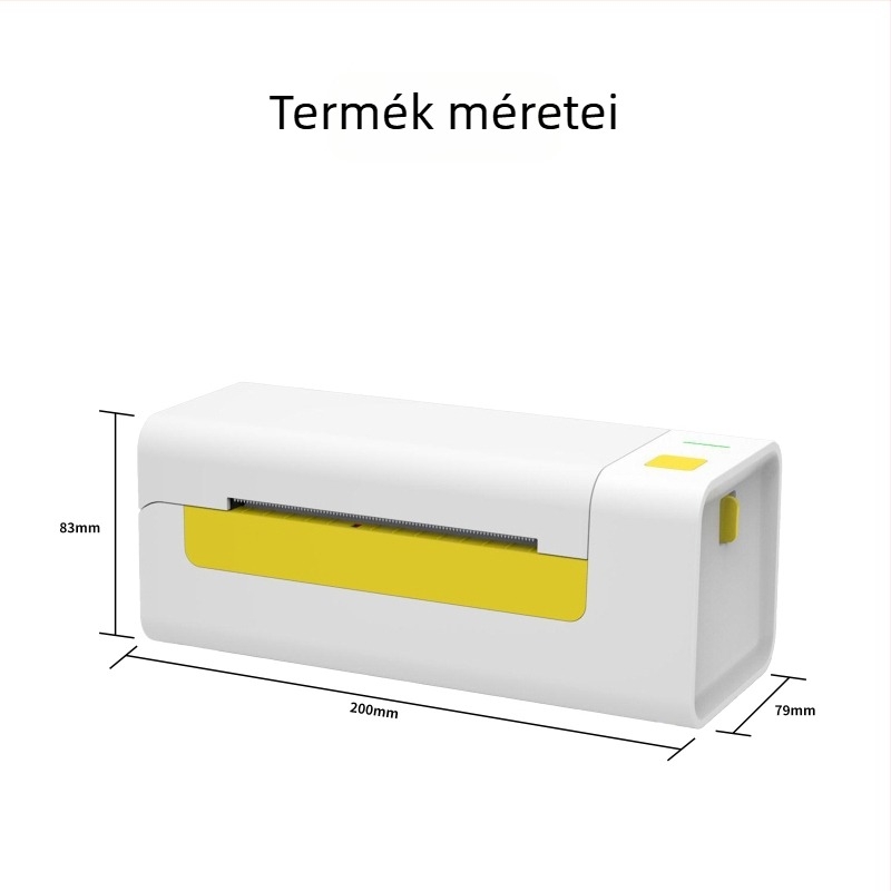 Termikus címkenyomtató szállítási címkékhez és vonalkódhoz, többfunkciós nyomtatás