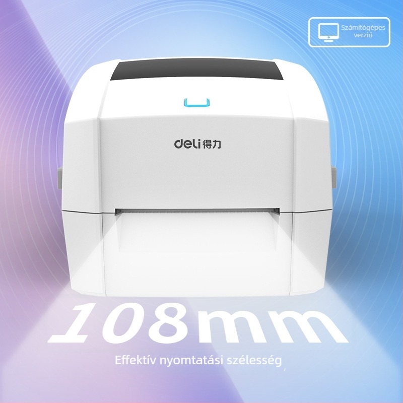 DL-888DW PRO Bluetooth‑képes termoszalagnyomtató, kifejezetten expressz szállítási bizonylatok és környezetbarát címkék nyomtatására
