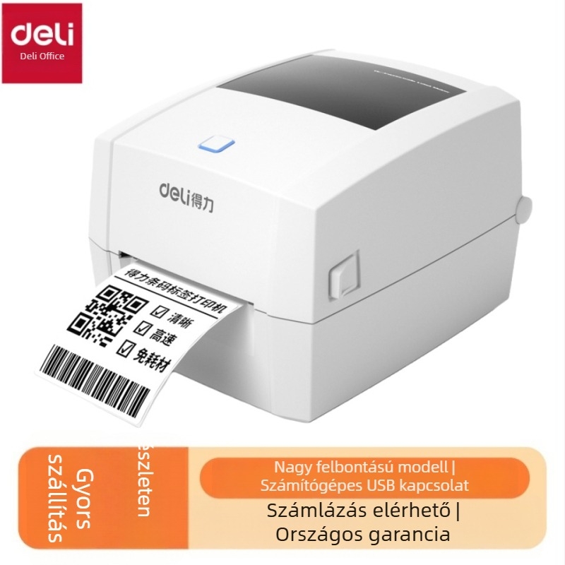 DL-888DW PRO Bluetooth‑képes termoszalagnyomtató, kifejezetten expressz szállítási bizonylatok és környezetbarát címkék nyomtatására
