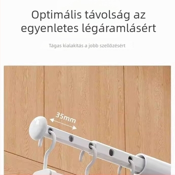 Utazó ruhaszárító, fúrásmentes teleszkópos ruhaszárító pálca, multifunkciós összecsukható erkély ruhaszárító hotelhez