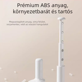 Utazó ruhaszárító, fúrásmentes teleszkópos ruhaszárító pálca, multifunkciós összecsukható erkély ruhaszárító hotelhez