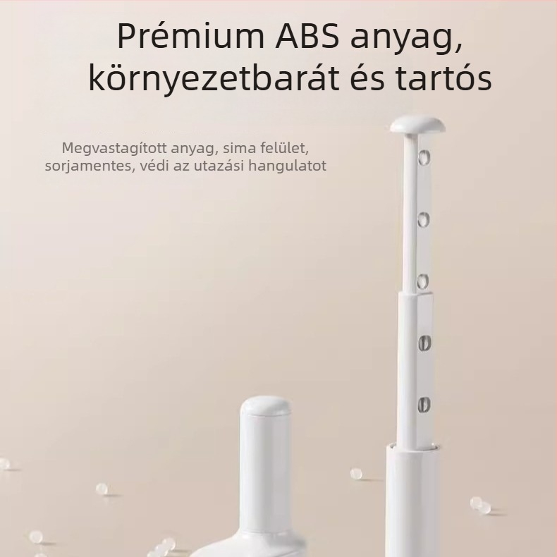 Utazó ruhaszárító, fúrásmentes teleszkópos ruhaszárító pálca, multifunkciós összecsukható erkély ruhaszárító hotelhez