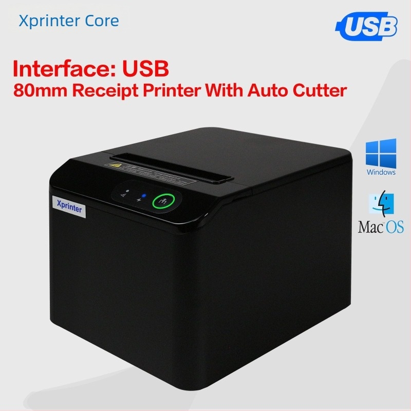 Xinye T80Q 80 mm-es nyugta nyomtató, többportos és automata vágóval