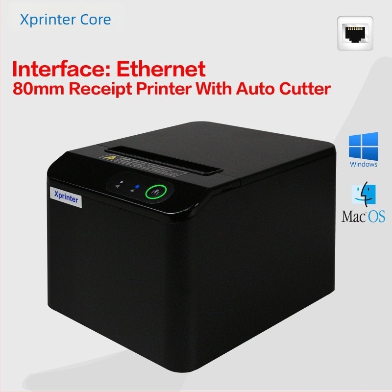 Xinye T80Q 80 mm-es nyugta nyomtató, többportos és automata vágóval