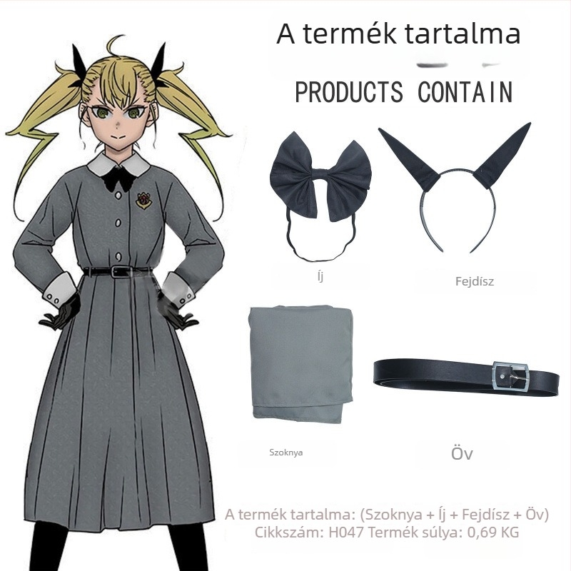 Monster No. 8 cosplay ruha – Bokuzunshiro harcos ruházat, anime karakter, teljes készlet