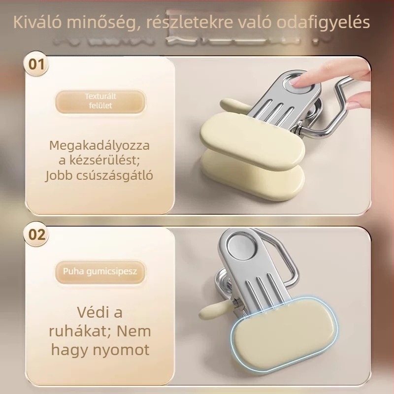 Csúszásmentes nadrágcsipeszek – multifunkcionális akasztókkal és ruhacsipsekkel nadrágokhoz és sapkákhoz