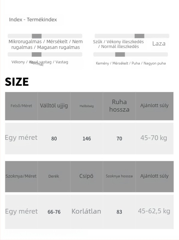 Mochie Kötött kardigán masszív jacquard hímzéssel és magas derekú szoknyás készlet MQ1169