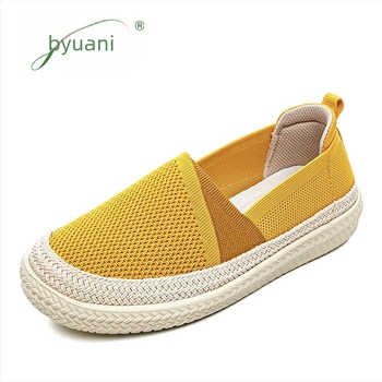 Női slip-on cipő, lélegző hálós felsőrésszel, horgász stílusú, casual