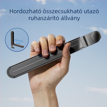 Összecsukható ajtóhorg, fúrás nélkül, hordozható ruhaszárító állvány