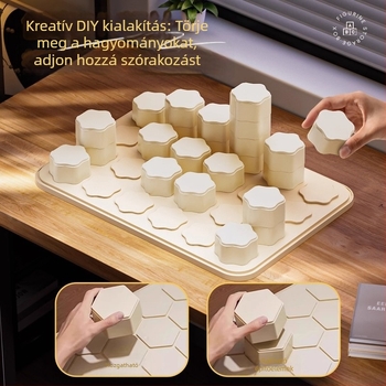 Akril figurák megjelenítő doboza blind-box figurákhoz fedéllel, porálló, átlátszó