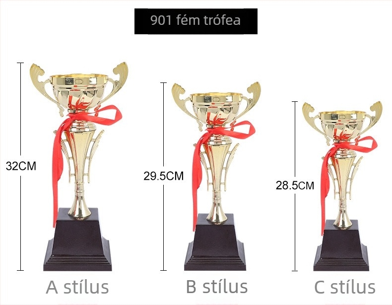 Fémtrófea kosárlabda- és futballversenyekhez, 100 tervezési lehetőség, testreszabható logó