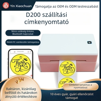 Hordozható Bluetooth termikus címke nyomtató szállítási címkékhez és vonalkódokhoz
