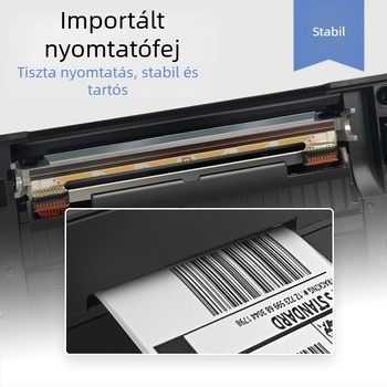 Hordozható Bluetooth termikus címke nyomtató szállítási címkékhez és vonalkódokhoz