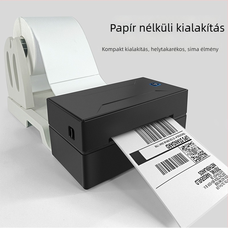 Hordozható Bluetooth termikus címke nyomtató szállítási címkékhez és vonalkódokhoz