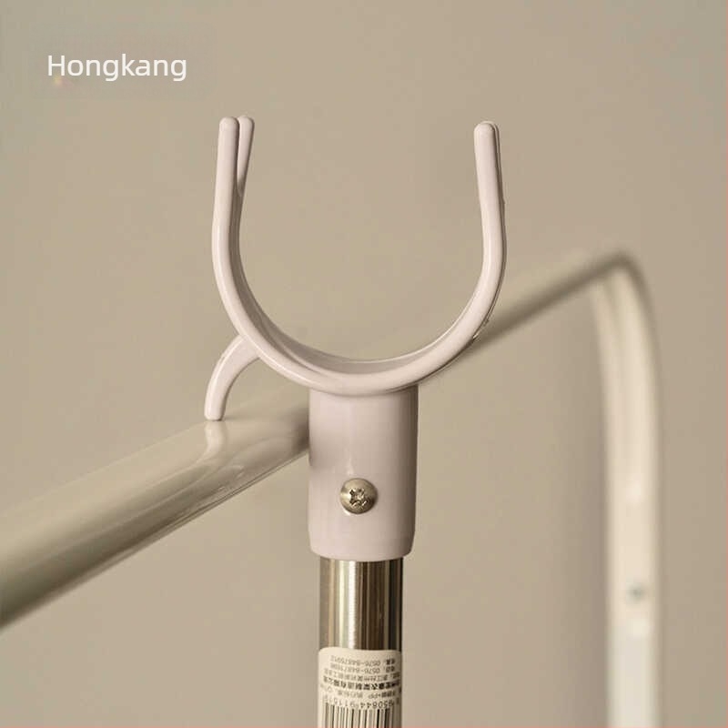 Japán stílusú minimalist ruhaszárító rúd villás végű, erkélyre, háztartási használat, 110 cm, rozsdamentes acél