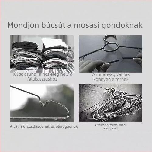 6125NR mahagóni színű fa ruhafogas, lopás elleni védelemmel