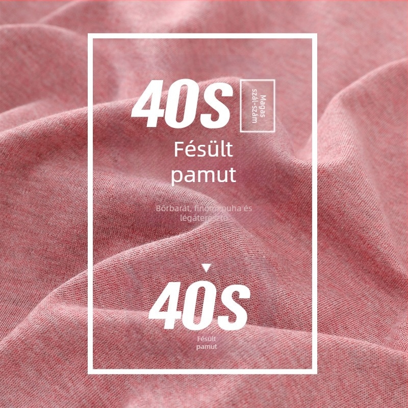 Női 100% pamutból készült őszi–téli vékony termikus alsó- és felsőrészekből álló pizsama készlet