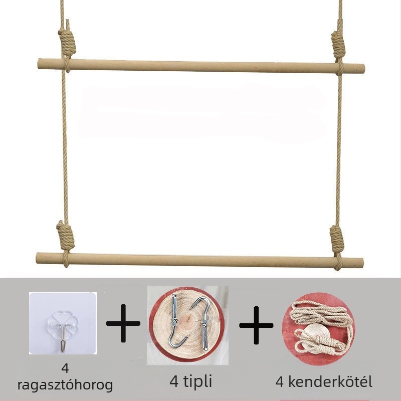 Tömörfa ágyfüggönyrúd hálófüggönyhöz, boho stílusú délkelet-ázsiai ihletés