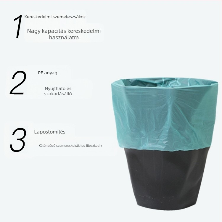 Biodegradable konyhai hulladék zacskók, vastagított és tekercses, otthoni és kereskedelmi használatra, alkalmas a szelektív hulladékgyűjtéshez