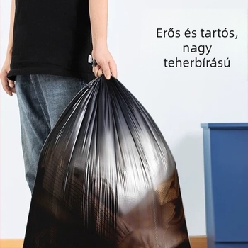 Camellia Kereskedelmi szemeteszsákok, nagyok, extra-nagyok, vastagok, fekete, szállodai tisztításra és kültéri cateringhez