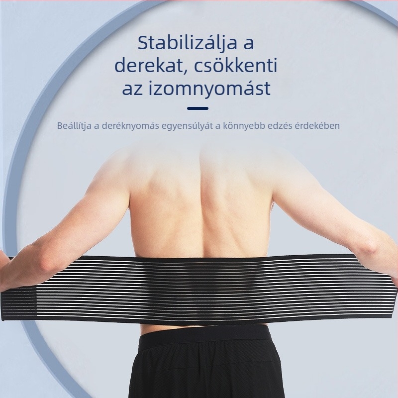 Derék támaszöv, hasi öv, teljesen rugalmas, lélegző, ultra vékony, 17 cm széles derékrész, uniszex, tánchoz, edzéshez és sporthoz