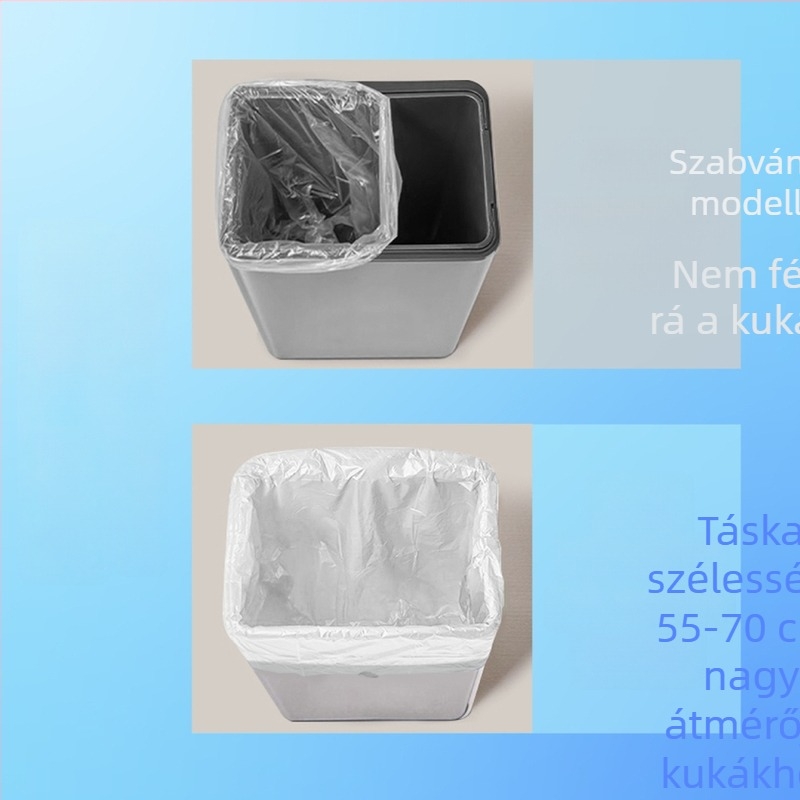 Extra vastag húzós szemeteszsákok, nagy méret, otthoni használat, catering és szállodai felhasználás, hordozható tárolás