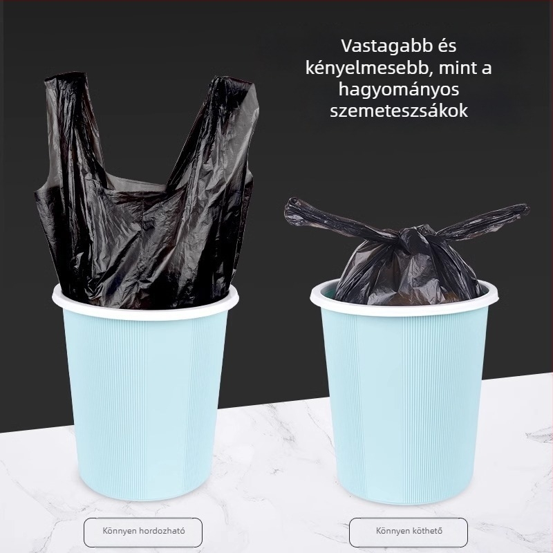 100 darab nagy méretű, extra vastag szemeteszsák háztartási használatra