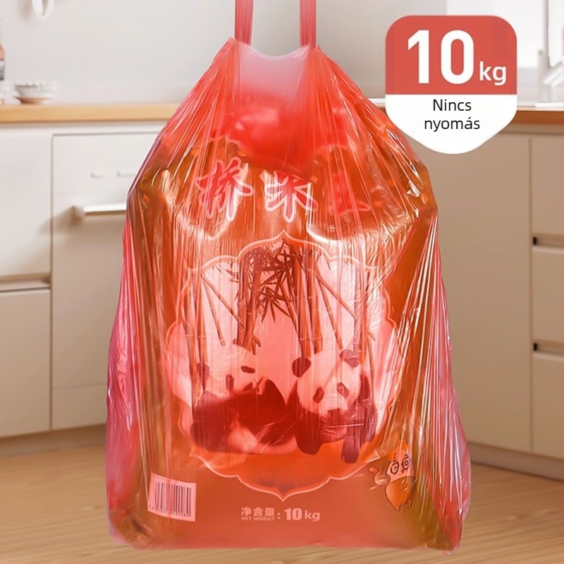 Húzós szemeteszsákok, extra vastagok, nagyok, feketék, háztartási, konyha- és irodai műanyag zacskók