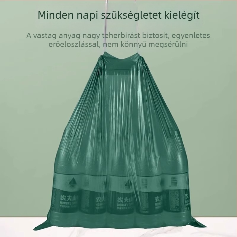 Háztartási kötős szemeteszsákok, extrán vastagok, nagy méretűek, egyszer használatos