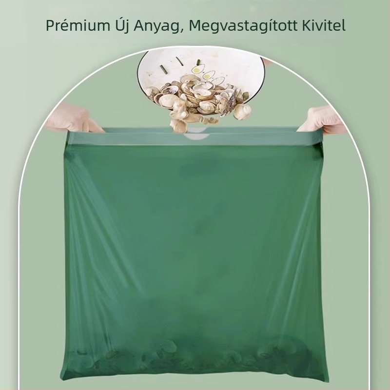 Háztartási kötős szemeteszsákok, extrán vastagok, nagy méretűek, egyszer használatos