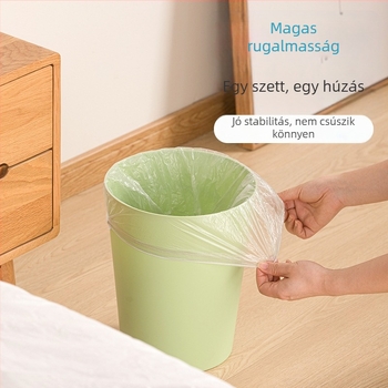 Camellia szemeteszsákok rugalmas nyílással, szakadásmentes, vastagított, automatikus záródású, nagy méretű konyhai műanyag zacskók háztartási használatra