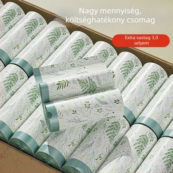 Önzáró nagyméretű szemeteszsákok vastított műanyagból, megfizethető csomag, konyhába, kollégiumba, diákoknak és otthoni használatra, húzózsinórral és hordozható dizájnnal