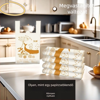 Vastagított mellény-stílusú szemeteszsákok, fényűző és divatos tisztító zacskók a konyhához, nappalihoz és irodához