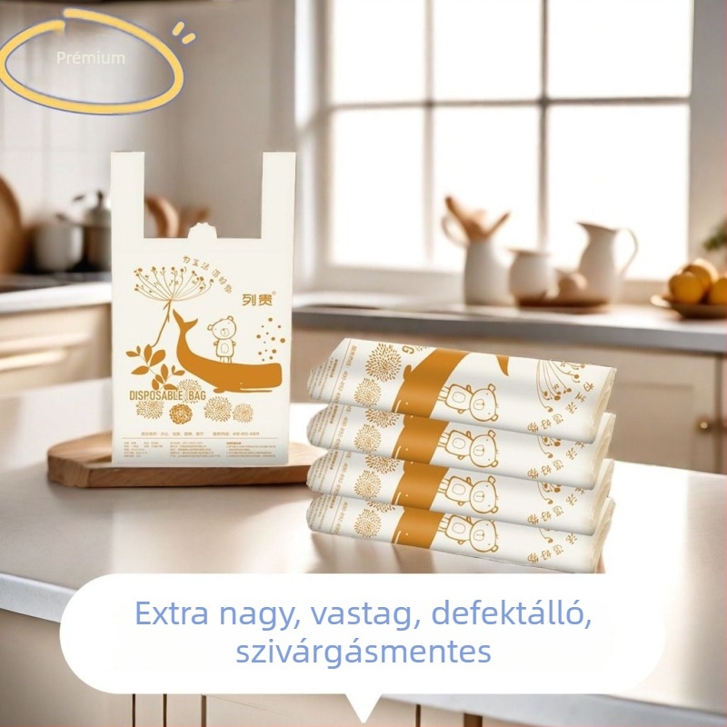 Vastagított mellény-stílusú szemeteszsákok, fényűző és divatos tisztító zacskók a konyhához, nappalihoz és irodához