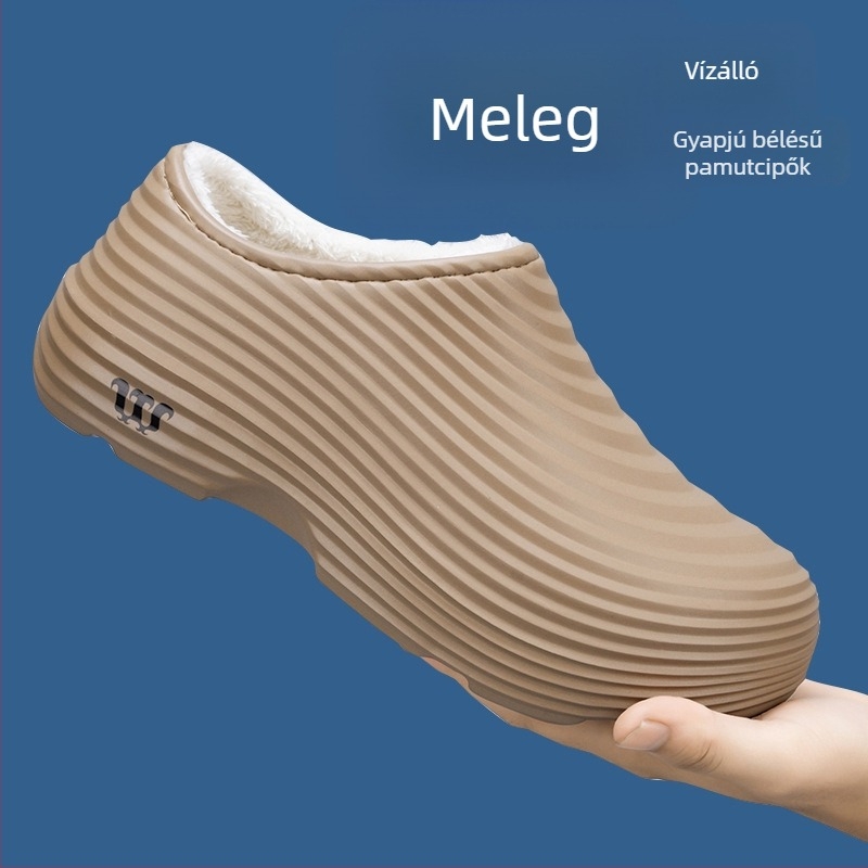 Téli szakács cipő fleece béléssel, meleg vastag talppal, vízálló és csúszásmentes, könnyű munka cipő szállodák és éttermek számára