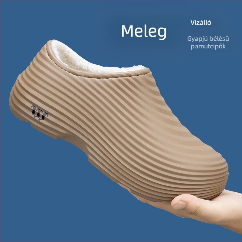 Téli szakács cipő fleece béléssel, meleg vastag talppal, vízálló és csúszásmentes, könnyű munka cipő szállodák és éttermek számára
