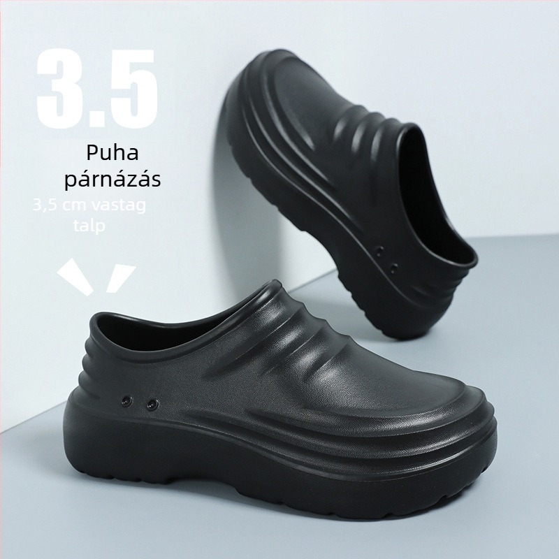 Uniszex szakács cipő, csúszásmentes, olajálló, vízálló, kopásálló konyhai lábbeli éttermekhez és kantinokhoz
