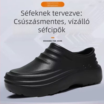 Nagy méretű szakács cipő, uniszex, négy évszakos, vízálló, csúszásmentes és olajálló, szálloda és műhely számára