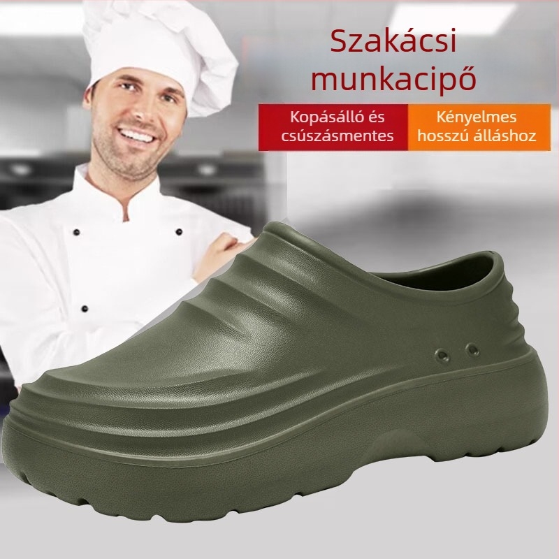 Nagy méretű szakács cipő, uniszex, négy évszakos, vízálló, csúszásmentes és olajálló, szálloda és műhely számára
