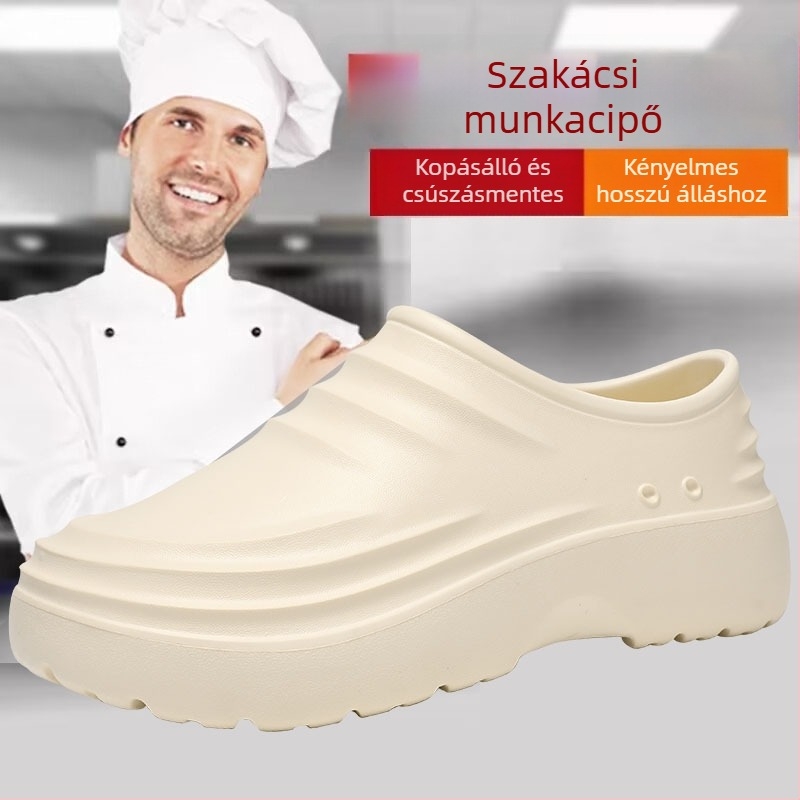 Nagy méretű szakács cipő, uniszex, négy évszakos, vízálló, csúszásmentes és olajálló, szálloda és műhely számára